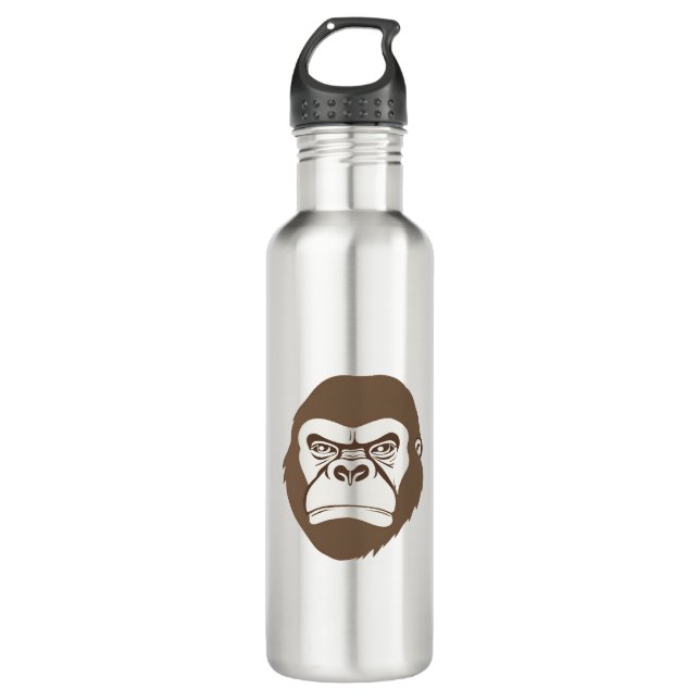 Bouteille D'eau Dessin de dessin de Gorilla (Devant)