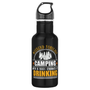 Bouteille D'eau Devis de camping amusant