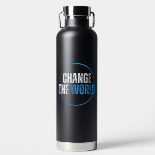Bouteille D'eau Devis de motif De l'environnement typographique bl
