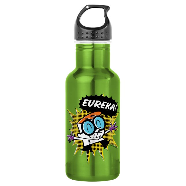 Bouteille D'eau Dexter "Eureka!" Halftone Callout Graphic (Devant)