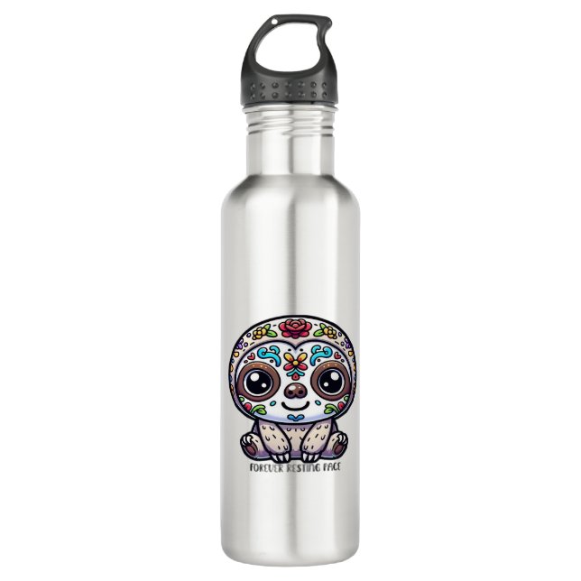 Bouteille D'eau Dia De Los Muertos Sloth T-Shirt Actif (Devant)