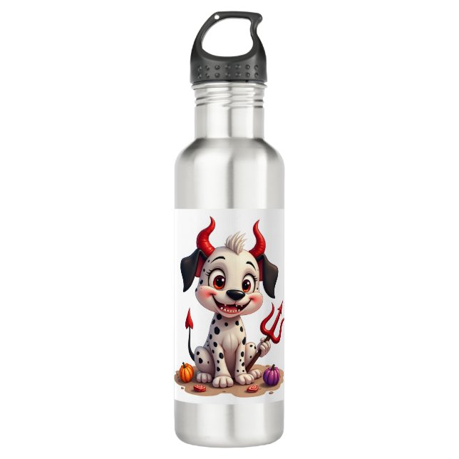 Bouteille D'eau Diable Dalmatie mal (Devant)