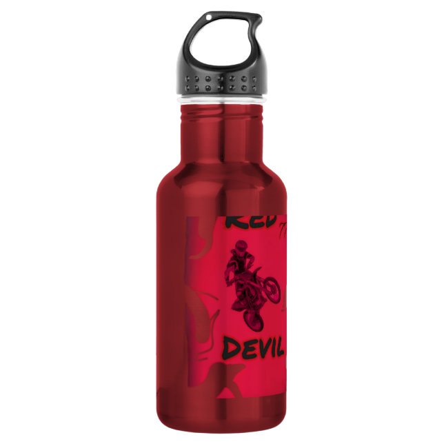 Bouteille d'eau diable rouge  (Devant)