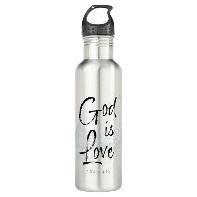 Bouteille D'eau Dieu est amour (Devant)