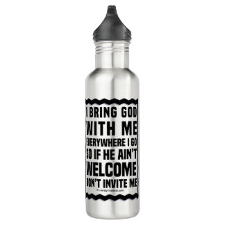 Bouteille D'eau Dieu est-il invité à