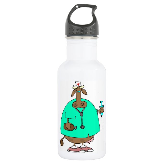 Bouteille d'eau d'infirmière de vache (Devant)