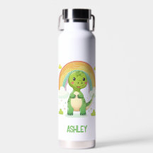 Dino Arc-En-Ciel Coloré Avec Nom Enfants