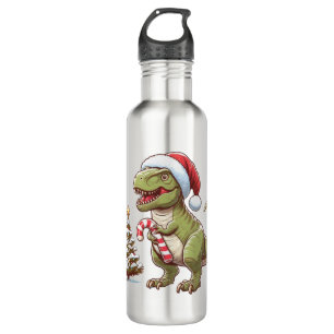Bouteille D'eau Dinosaure sucre de canne de Noël mignon