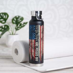 Bouteille D'eau Distressed américain Drapeau We the People