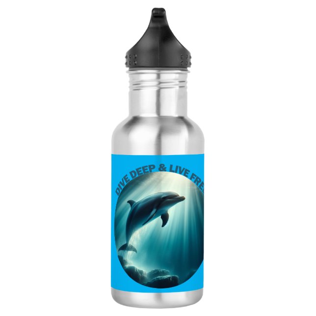 Bouteille D'eau Dive Deep Live Dolphin gratuit (Droite)