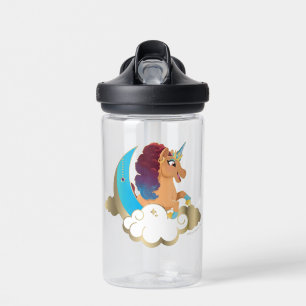Bouteille D'eau Divine la licorne Lune et nuages