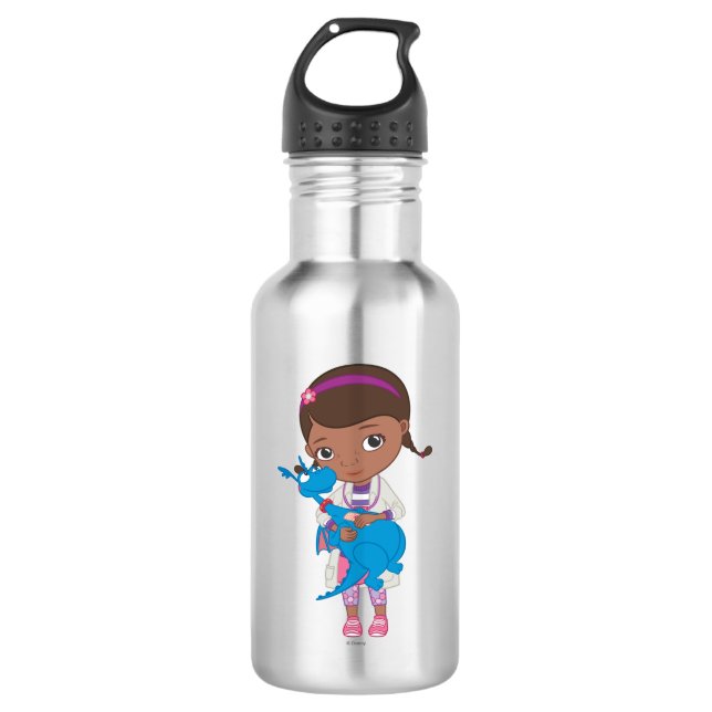 Bouteille D'eau Docteur McStuffins tenant du Stuffy (Devant)