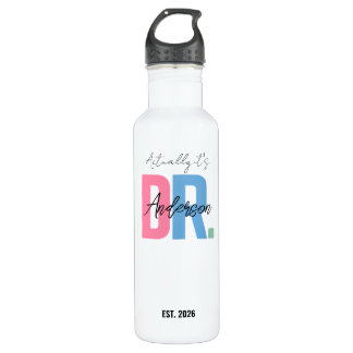 Bouteille D'eau Doctor PhD Graduation Gift, Personalized Doctor 