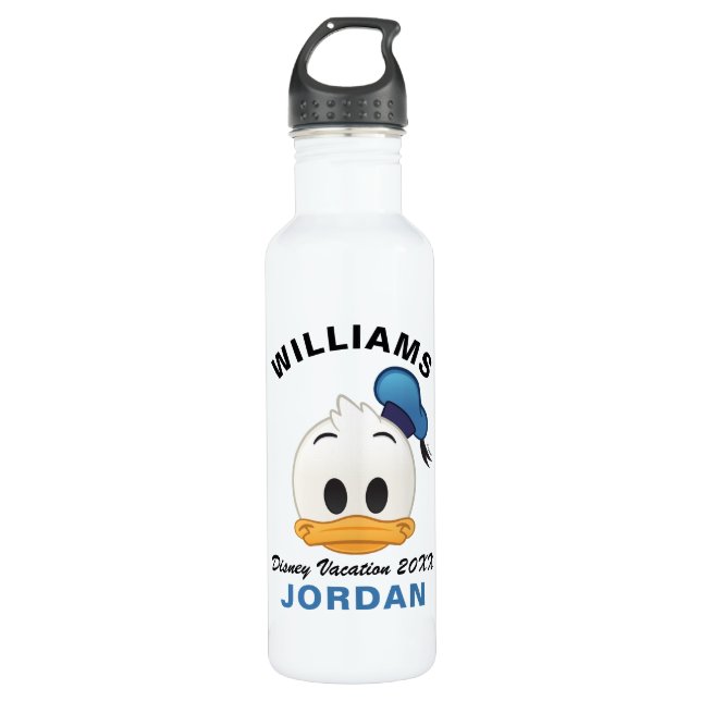 Bouteille D'eau Donald Duck Emoji | Vacances en famille (Devant)