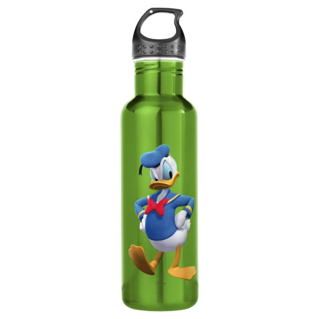 Bouteille D'eau Donald Duck | Mains sur les hanches (Devant)