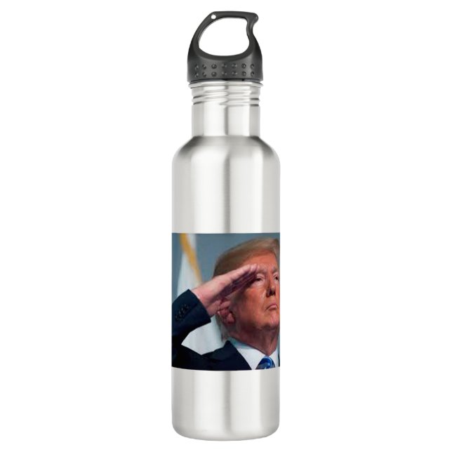 Bouteille D'eau Donald Trump : Salaires (Devant)