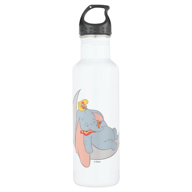 Bouteille D'eau Doux Dumbo et Timothy Dormir (Devant)