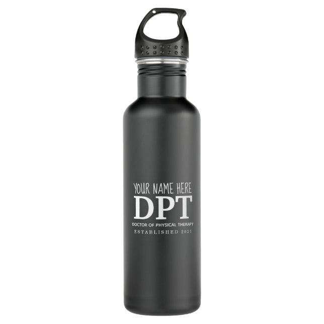 Bouteille D'eau DPT personnalisé, physiothérapeute  (Devant)