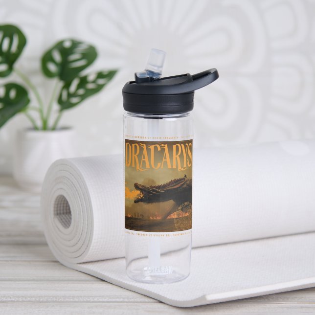 Bouteille D'eau "Dracarys" Drogon Breathing Fire Graphic (Yoga)