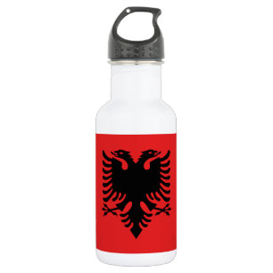 Bouteille D'eau Drapeau albanais patriotique