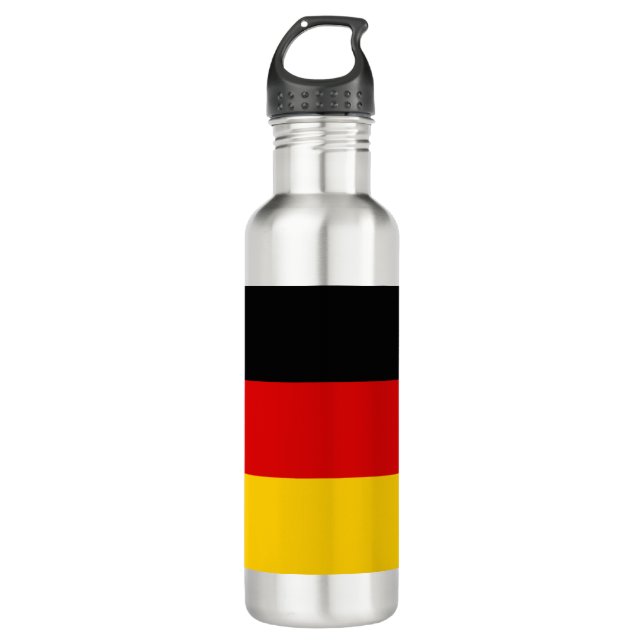Bouteille D'eau Drapeau allemand (Allemagne) (Devant)