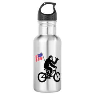 Bouteille D'eau Drapeau américain Bigfoot Cycling