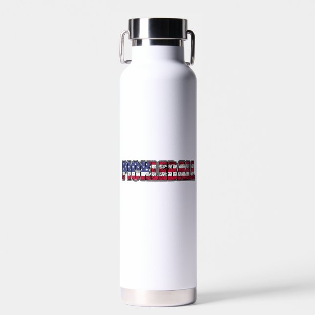 Bouteille D'eau Drapeau américain de Pickleball (Avant)