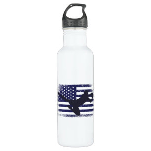Bouteille D'eau Drapeau américain du maillot de football américain