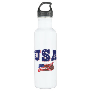 Bouteille D'eau Drapeau américain du maillot de football américain