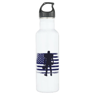 Bouteille D'eau Drapeau américain Fan Jersey Shirt USA