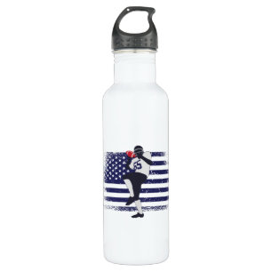 Bouteille D'eau Drapeau américain Fan Jersey Shirt USA