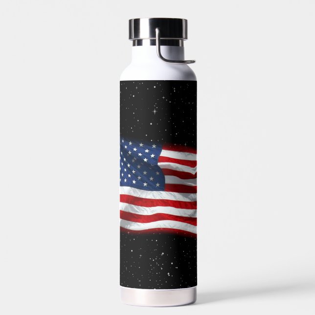 Bouteille D'eau Drapeau américain patriotique États-Unis (Gauche)