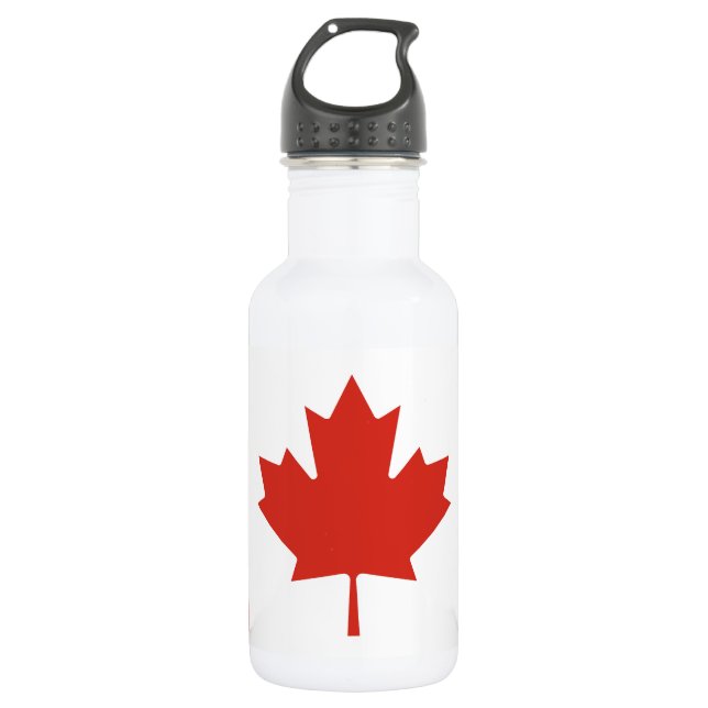 Bouteille D'eau Drapeau canadien patriotique (Devant)