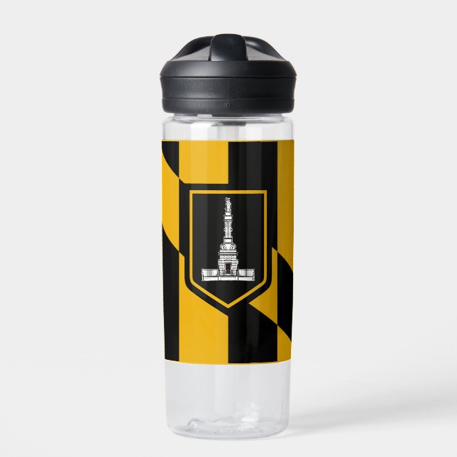 Bouteille D'eau Drapeau de Baltimore, Maryland (Extérieur)