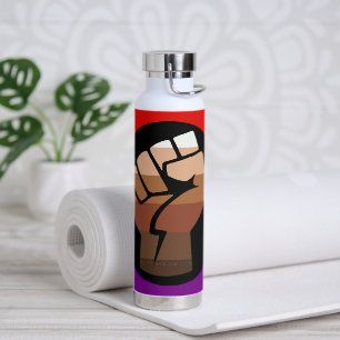 Bouteille D'eau Drapeau de couleur des personnes queer de Slippery