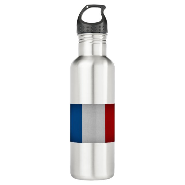 Bouteille D'eau Drapeau de France (Devant)