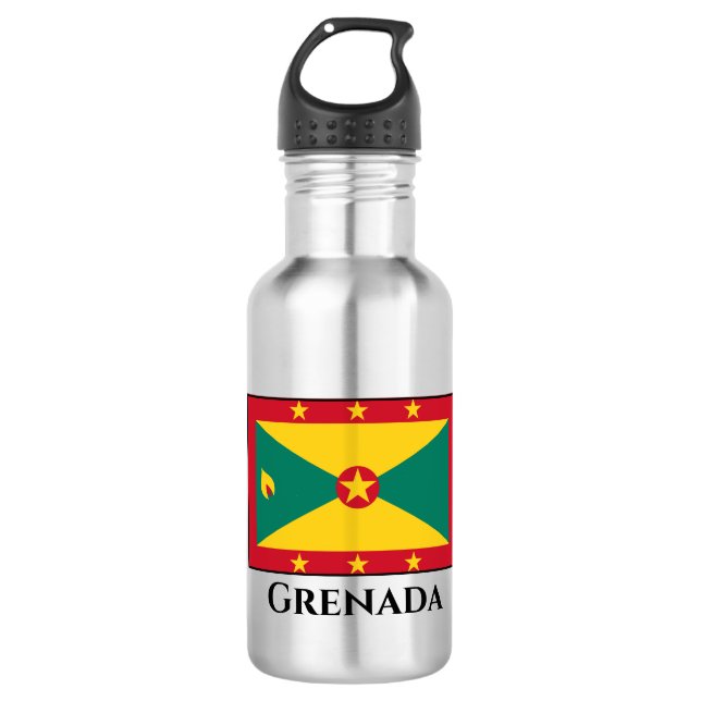 Bouteille D'eau Drapeau de la Grenade (Devant)