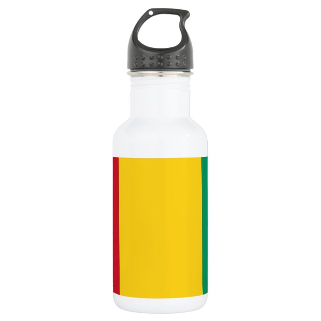 Bouteille D'eau Drapeau de la Guinée (Devant)