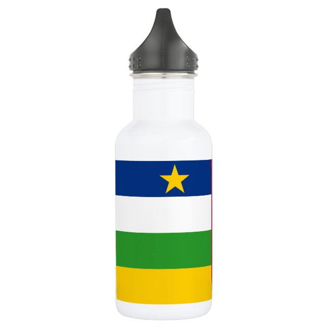 Bouteille D'eau Drapeau de la République centrafricaine (Gauche)
