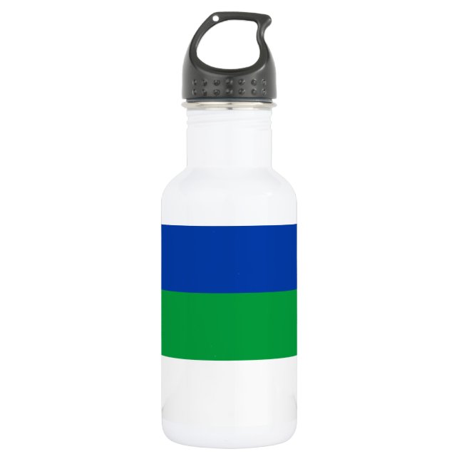 Bouteille D'eau Drapeau de la République de Komi (Devant)