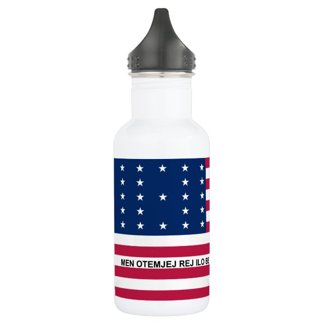 Bouteille D'eau Drapeau de l'atoll de Bikini Patriotique (Gauche)