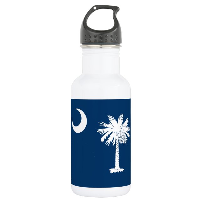 Bouteille D'eau Drapeau de l'État de la Caroline du Sud (Devant)