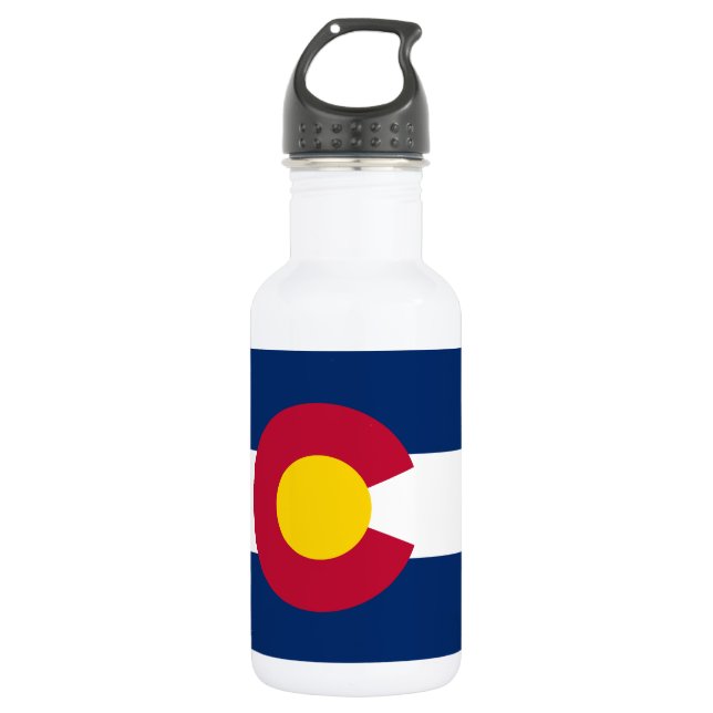 Bouteille D'eau Drapeau de l'État du Colorado (Devant)