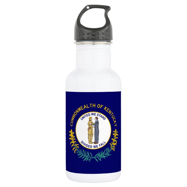 Bouteille D'eau Drapeau de l'État du Kentucky (Devant)