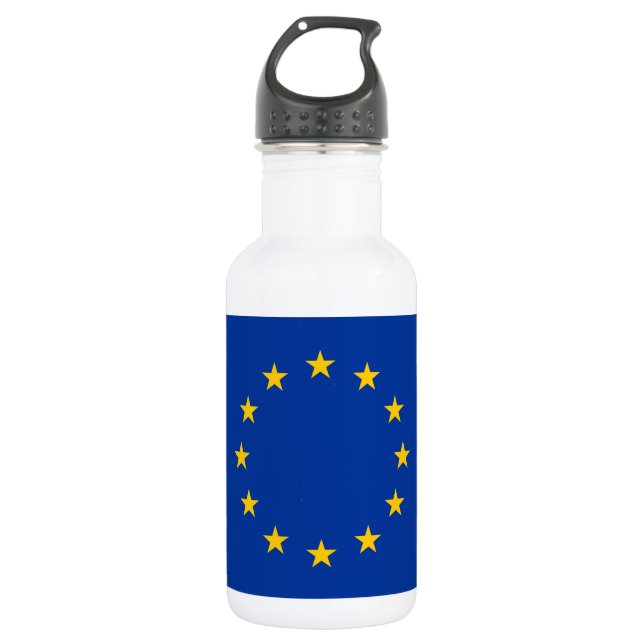 Bouteille D'eau Drapeau de l'Union européenne (Devant)