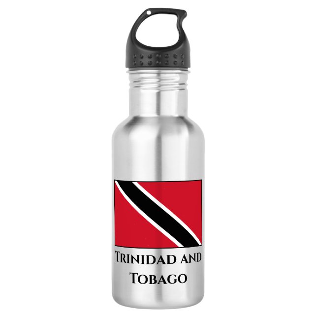 Bouteille D'eau Drapeau de Trinité-et-Tobago (Devant)