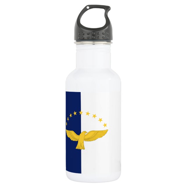 Bouteille D'eau Drapeau des Açores (Portugal) (Devant)