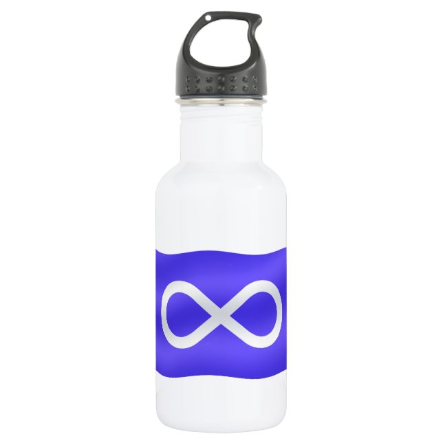 Bouteille D'eau Drapeau des Premières nations Metis (Devant)