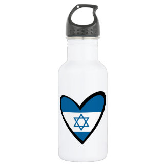 Bouteille D'eau Drapeau du coeur d'Israël