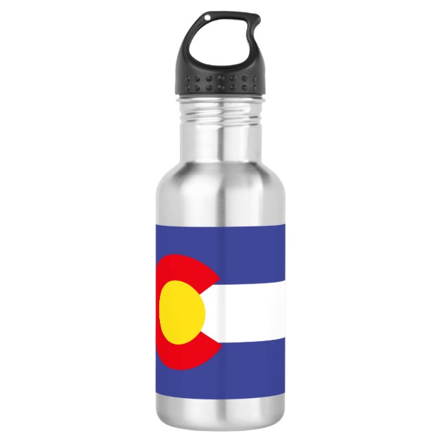 Bouteille D'eau Drapeau du COLORADO (Devant)